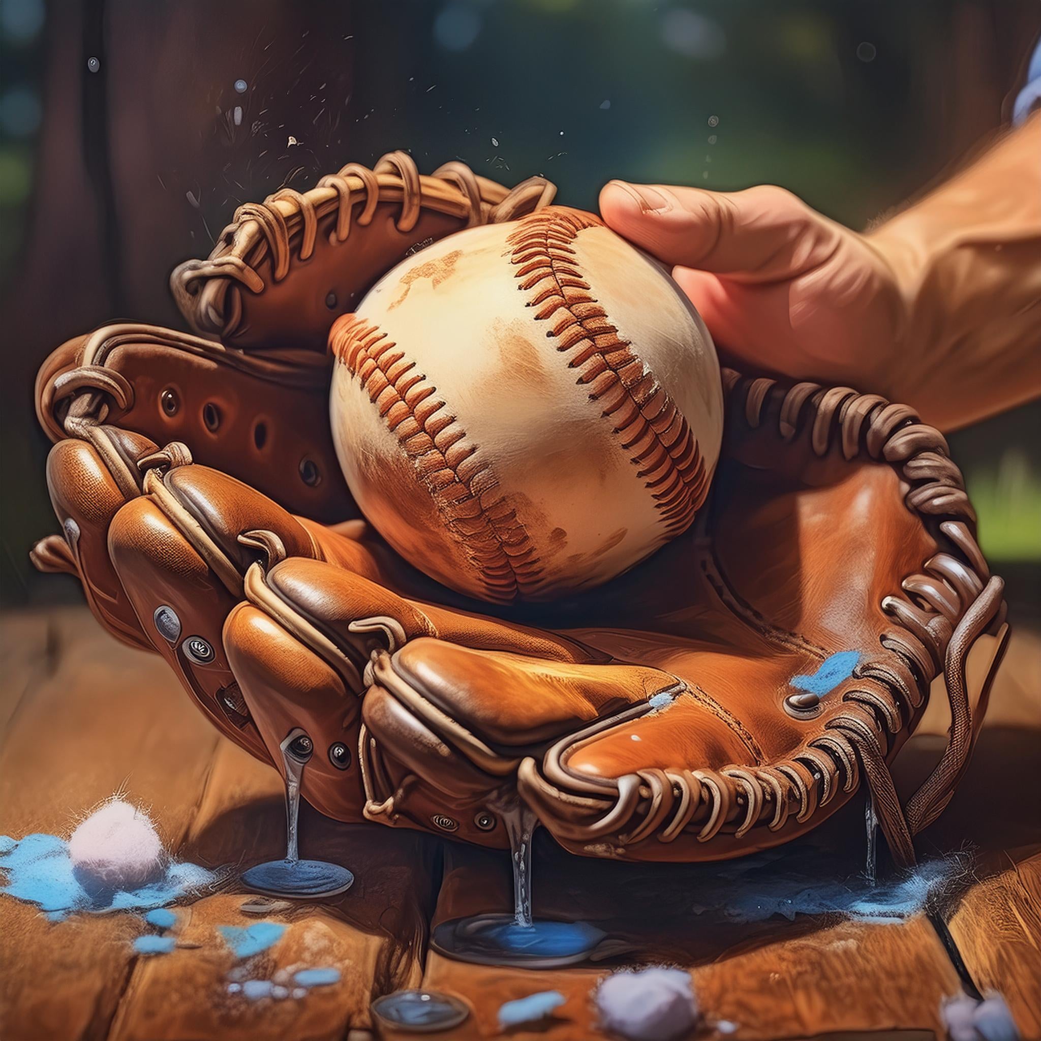 maintaining a baseball glove sarna baseball