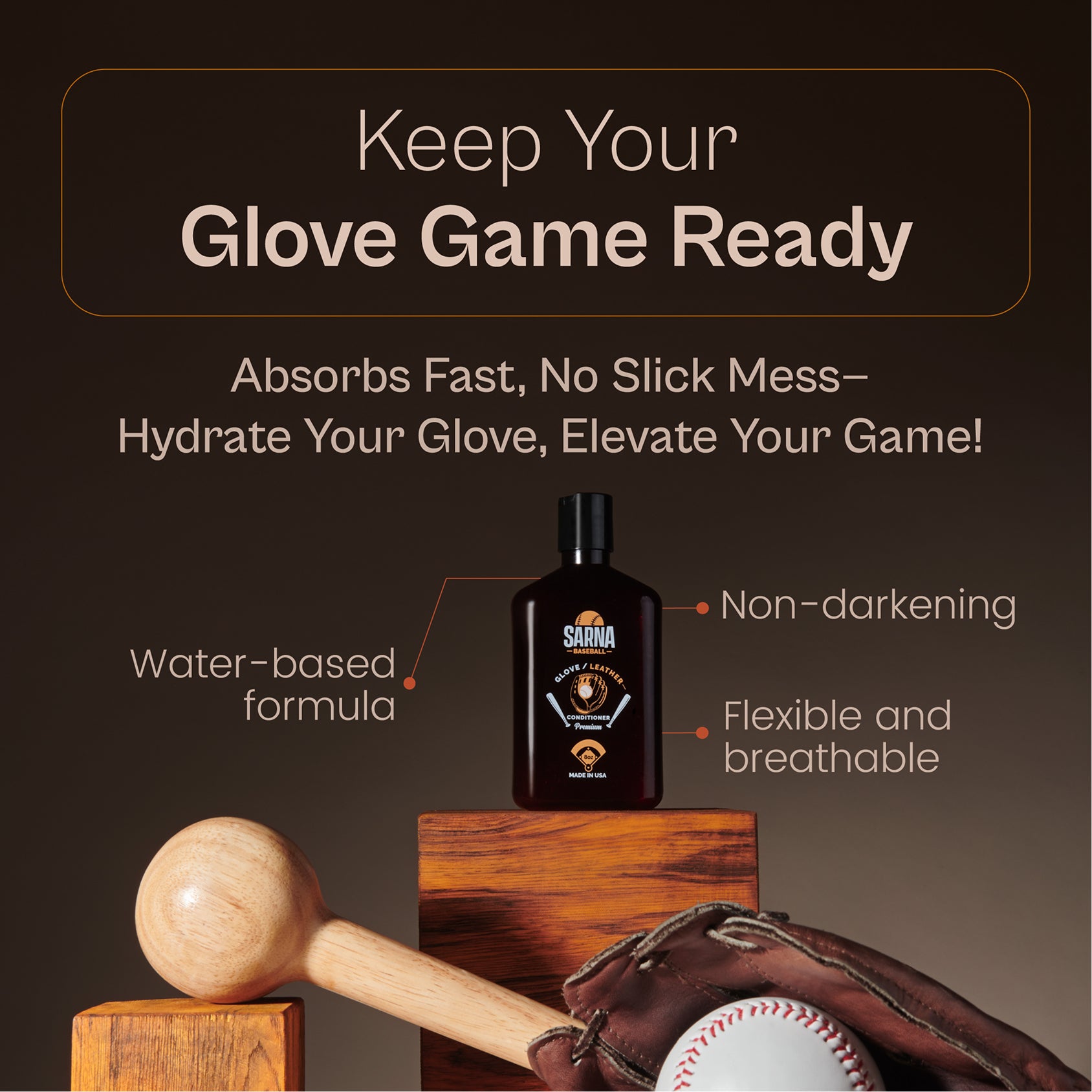 sarna baseball glove conditioner liquid