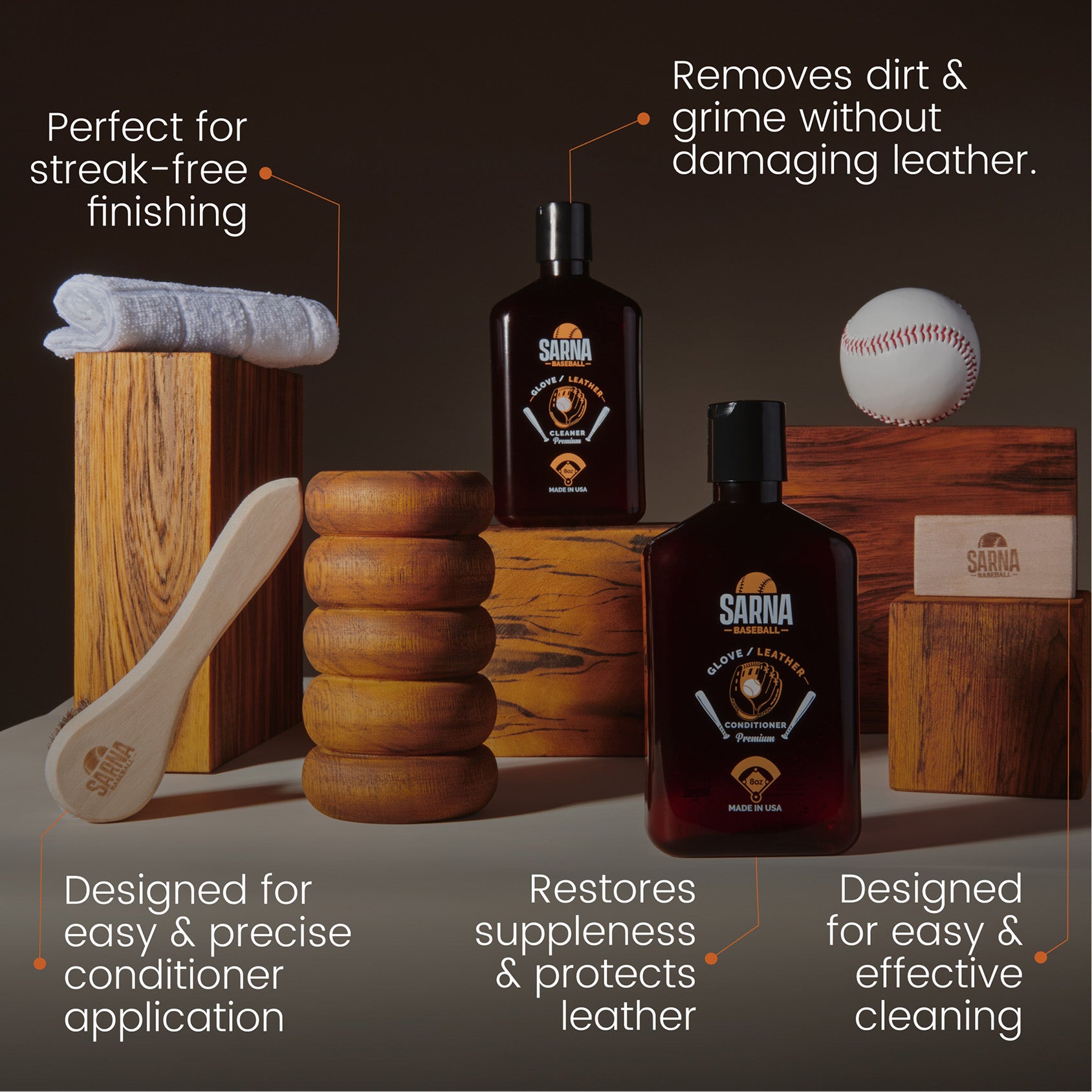 sarna baseball glove maintenance kit break in kit