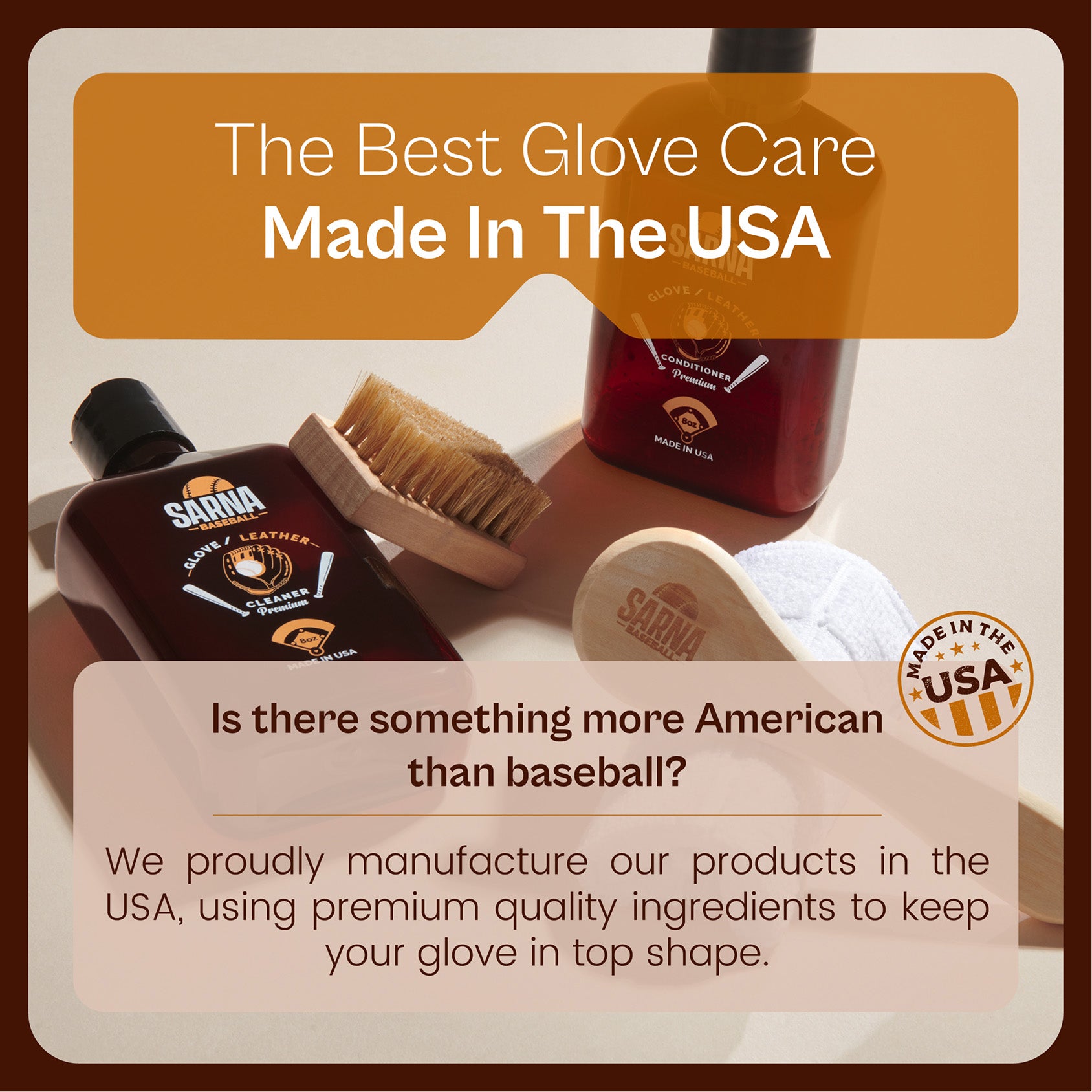 sarna baseball made in the usa