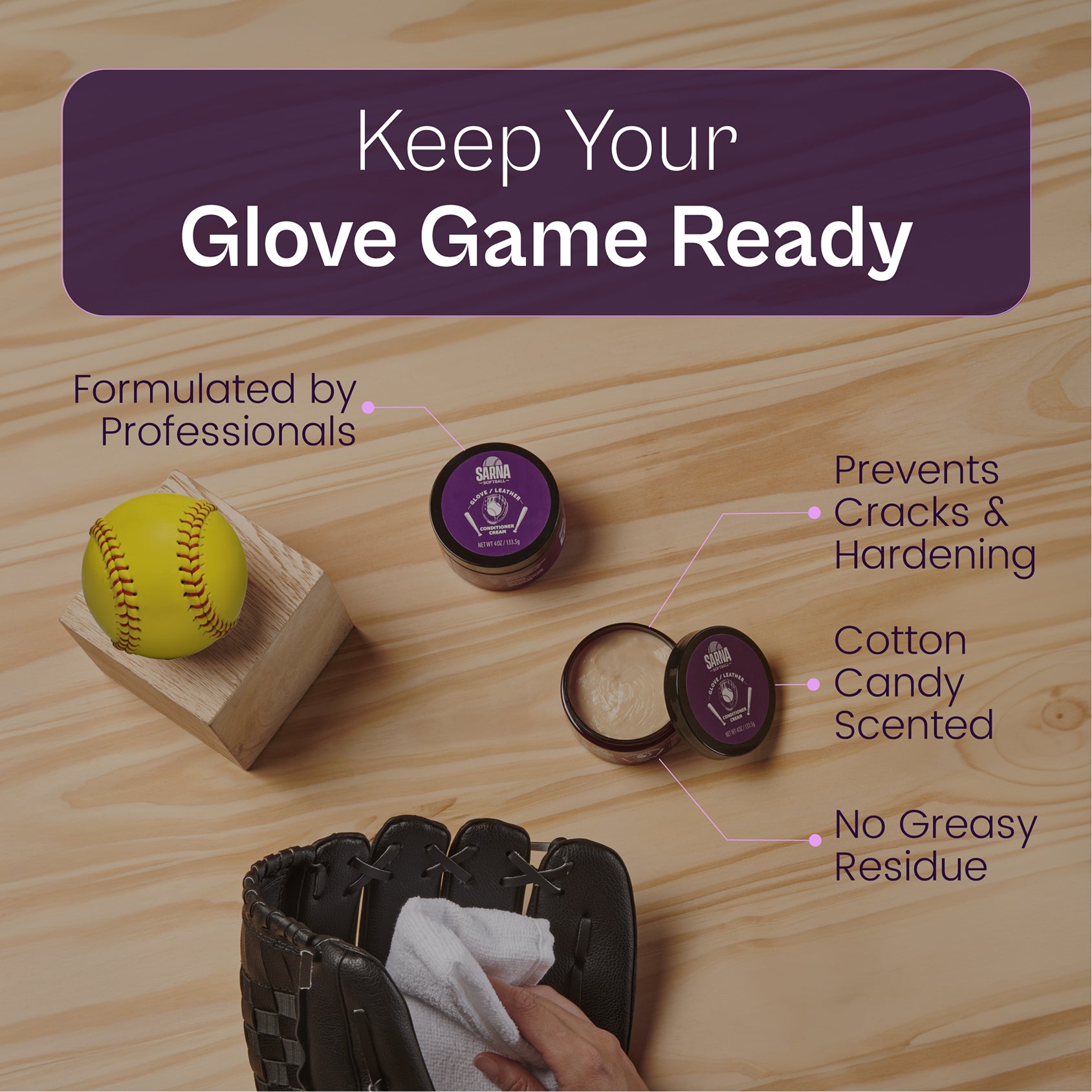 sarna softball conditioning cream