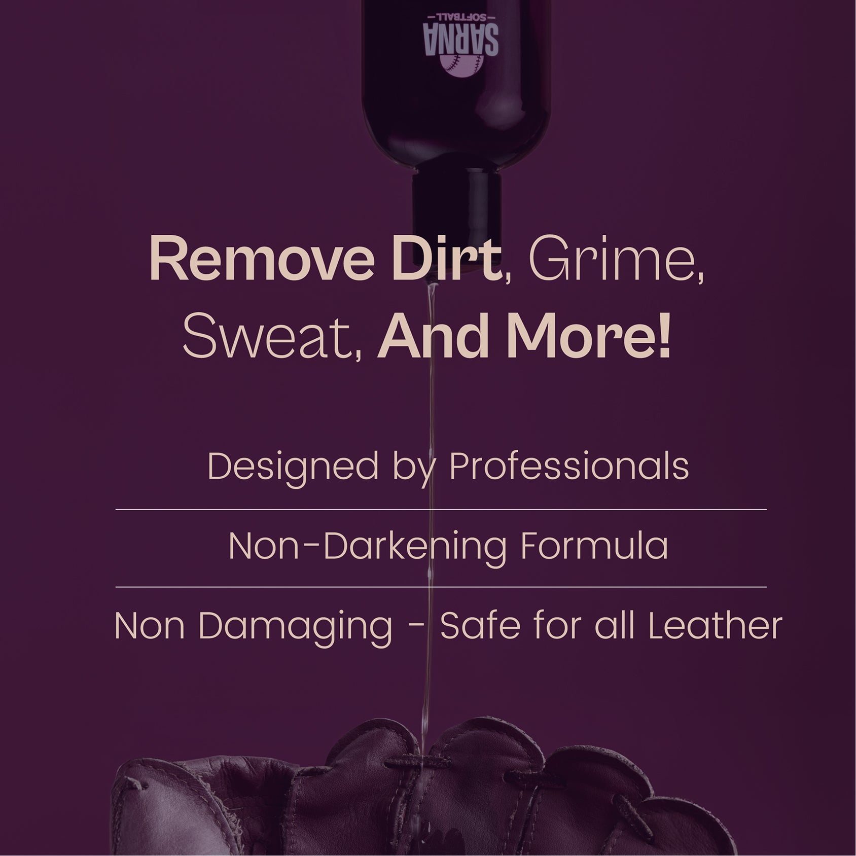 Sarna Softball glove and catcher's gear cleaner