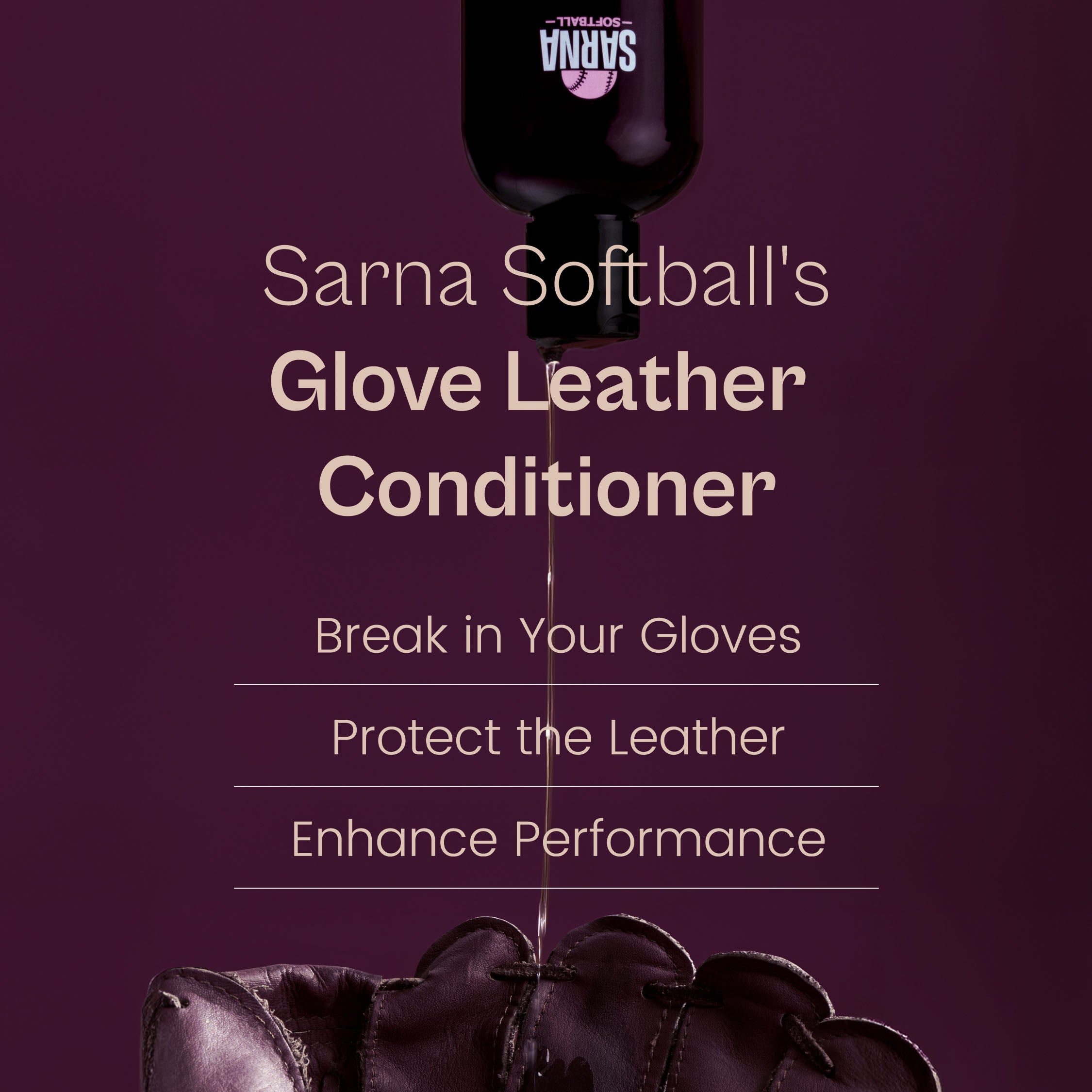 sarna softball and baseball mitt conditioner