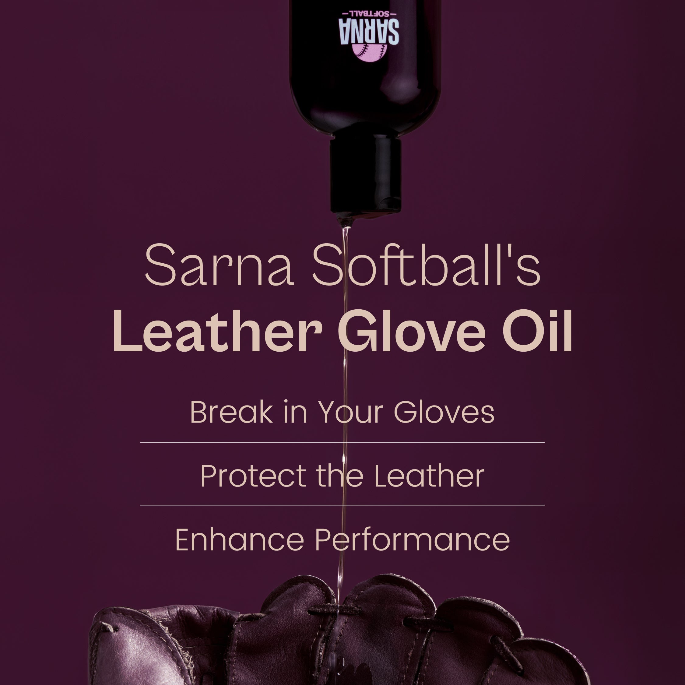 sarna softball glove and mitt oil